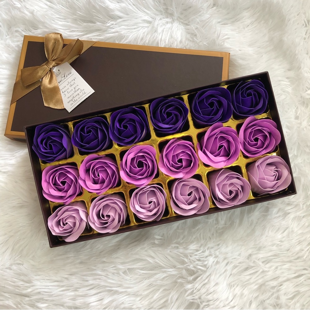 Floral Scented Bath Soap Rose Flower Petals